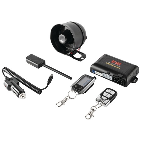 CRIMESTOPPER Universal Deluxe 2-Way LCD Security and Remote-Start Combo SP-502